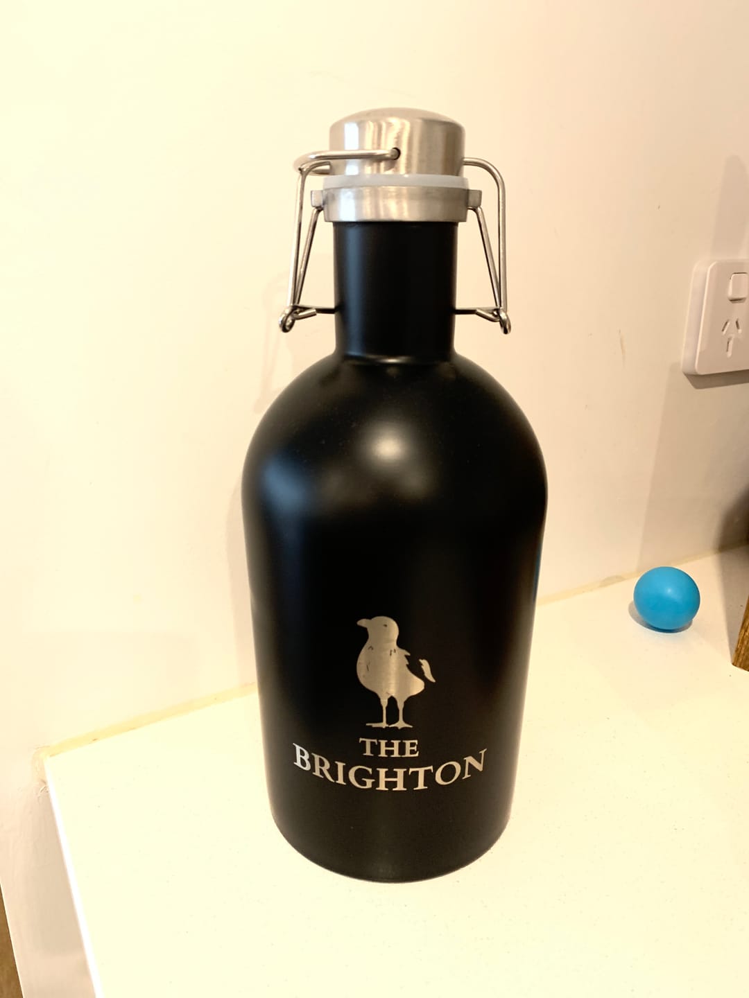 Customer photo review of Personalised Insulated Beer Tank Growler 2L