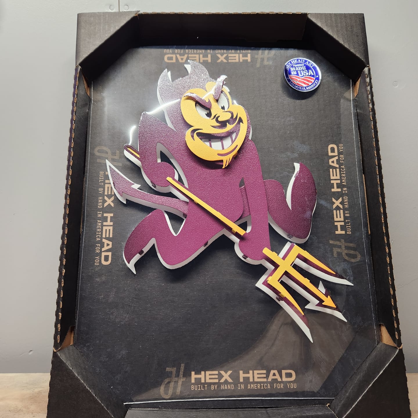 Customer photo review of Arizona State Sun Devils Metal Wall Art