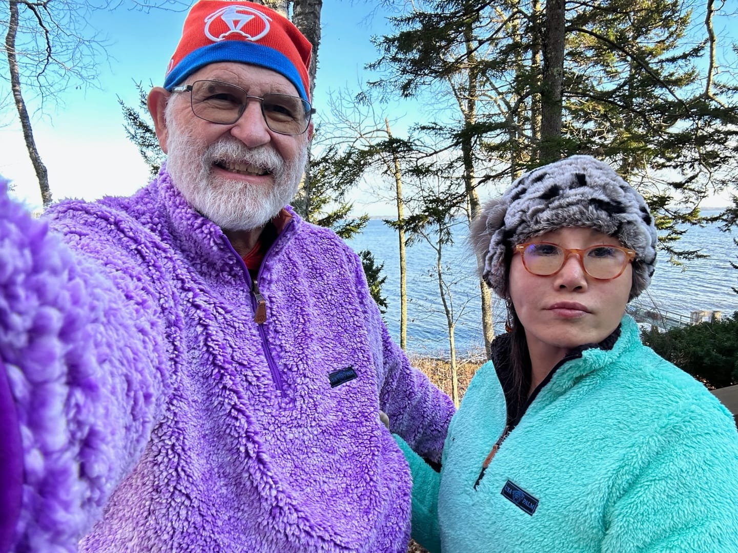 Customer photo review of Reversible Double Sherpa 1/4 Zip