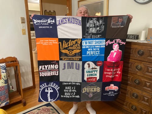 T-shirt quilt featuring dukes by John from VA