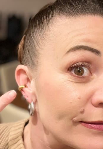 Customer photo review of Earcuff "Sguardo Sfuggente"