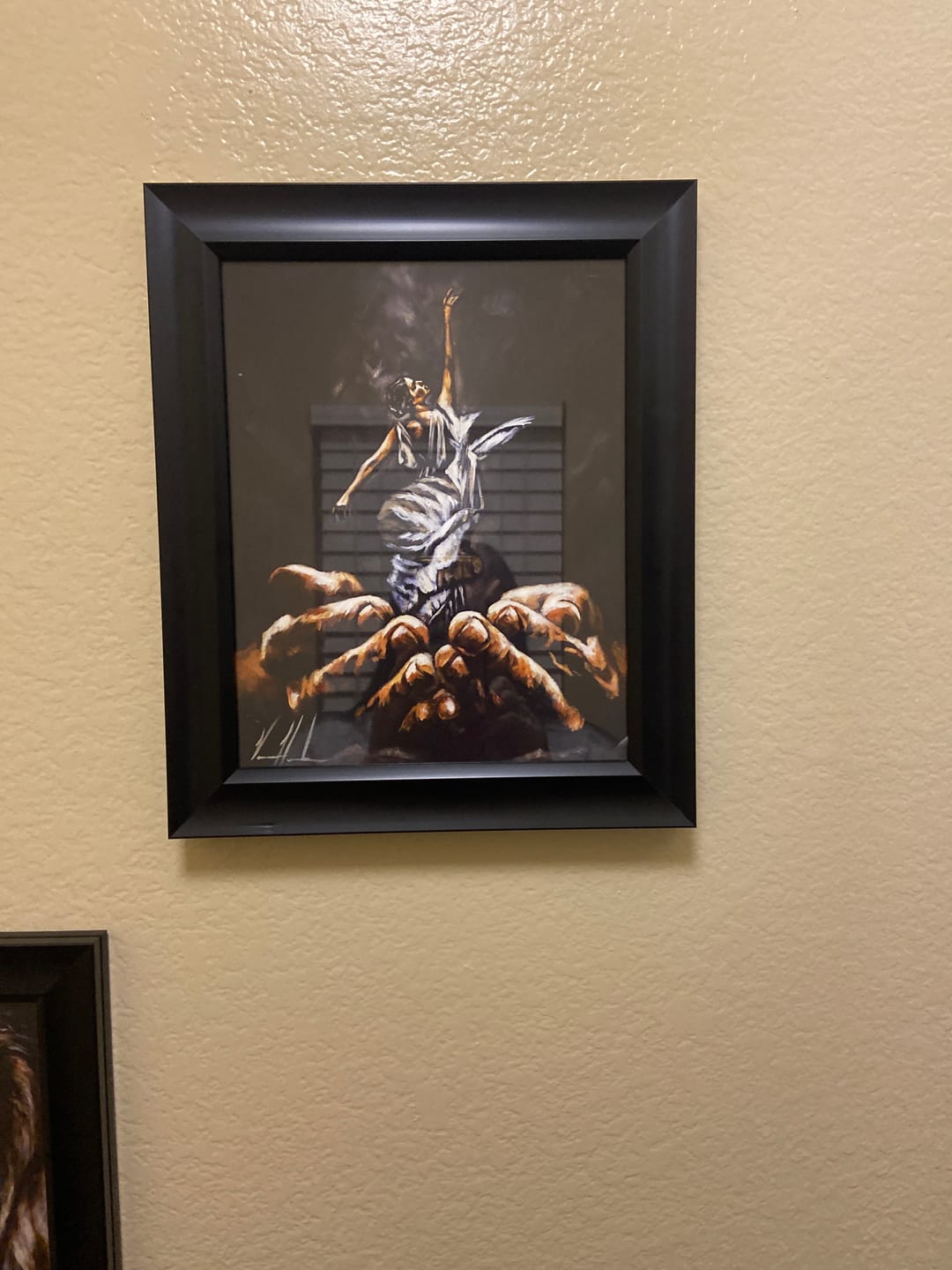 Customer photo review of Endless Dance in the Father’s Hands - Black Background