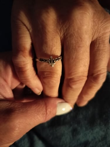 Customer photo review of Storms Of Life Cross Arch Ring