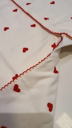 Customer photo review of Newborn Red Heart Print Jumpsuit