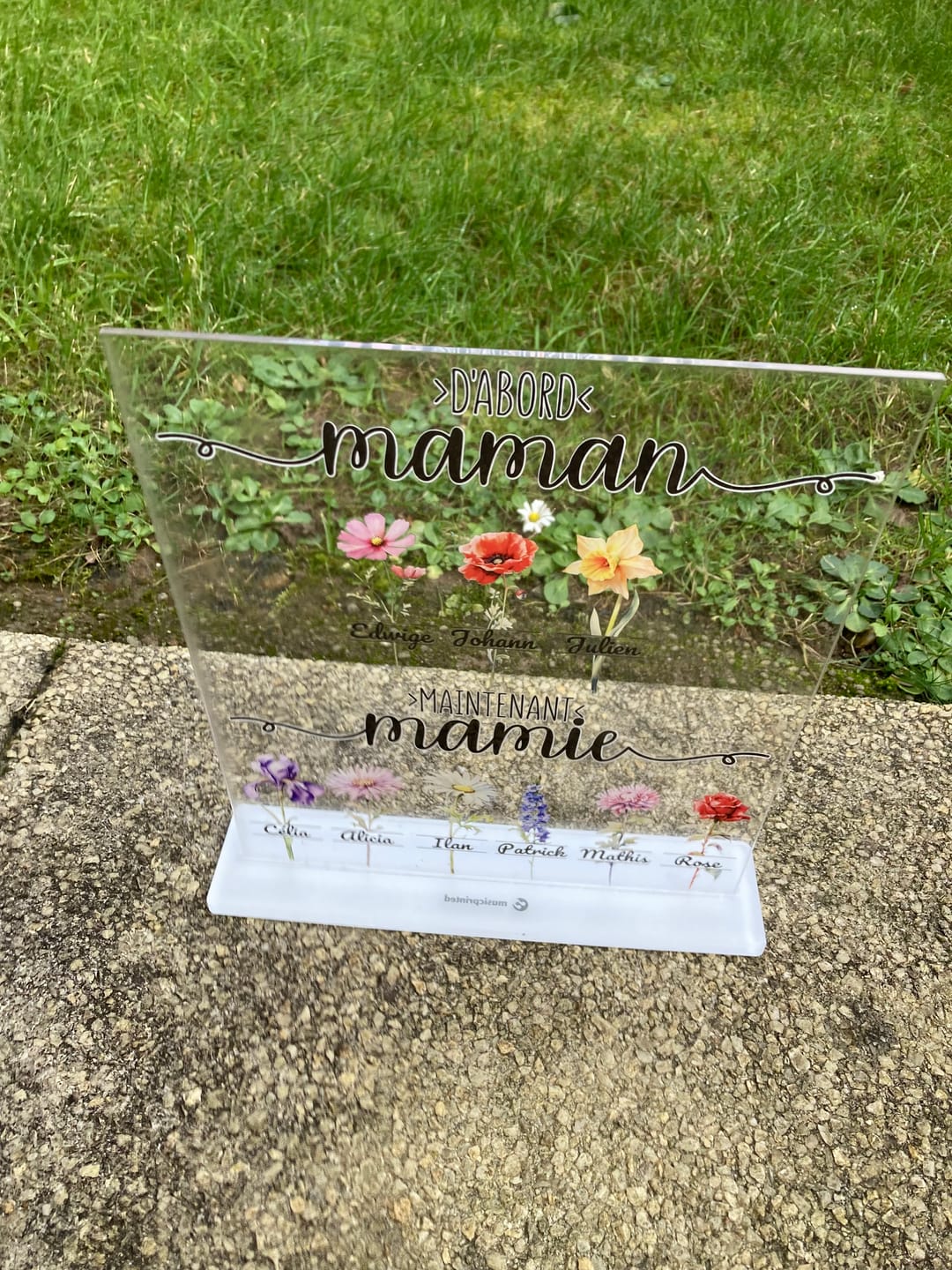 Customer photo review of Aufsteller / Ständer für Acrylglas