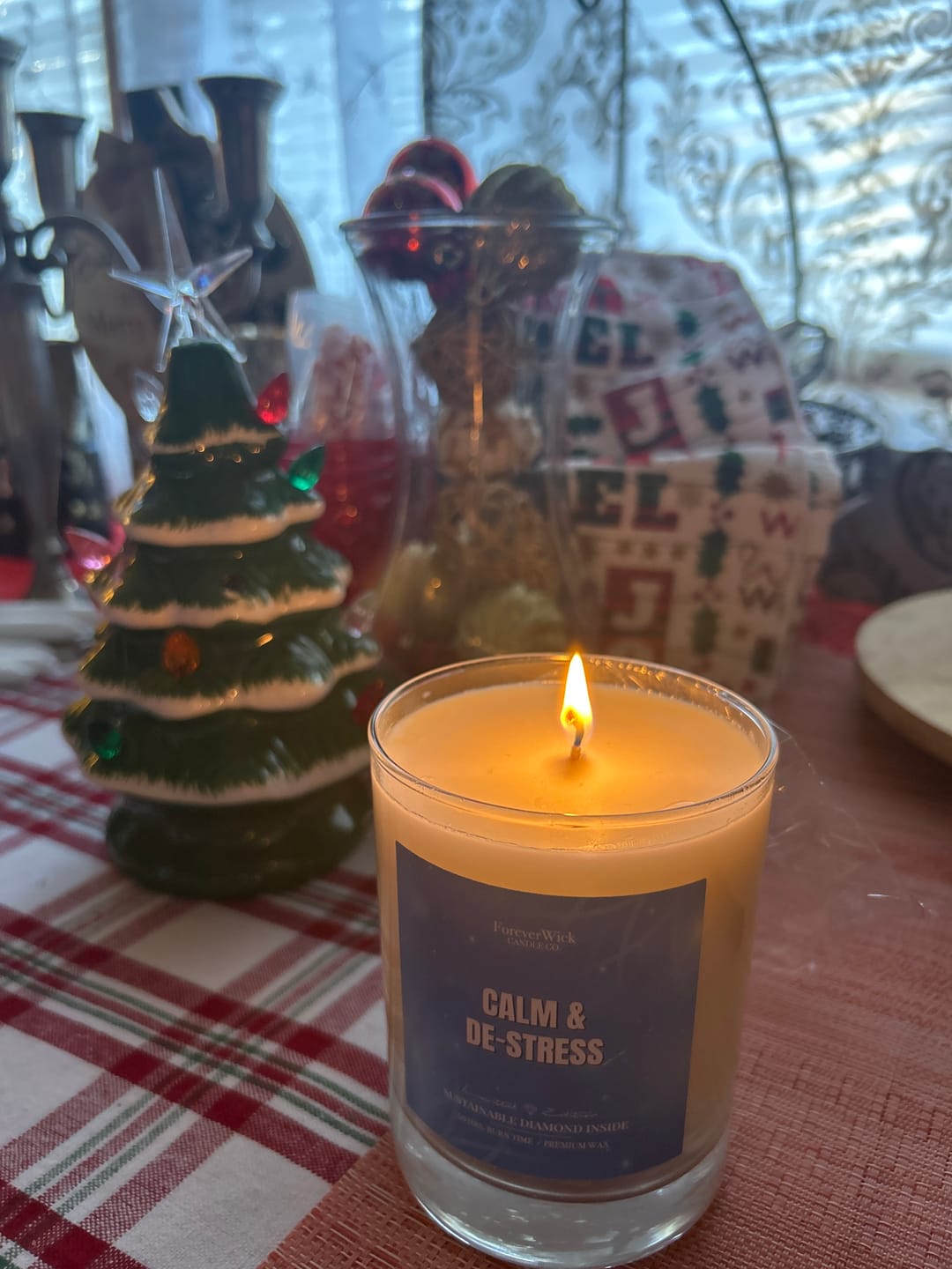 Customer photo review of The Golden Heart Luxury Diamond Candle
