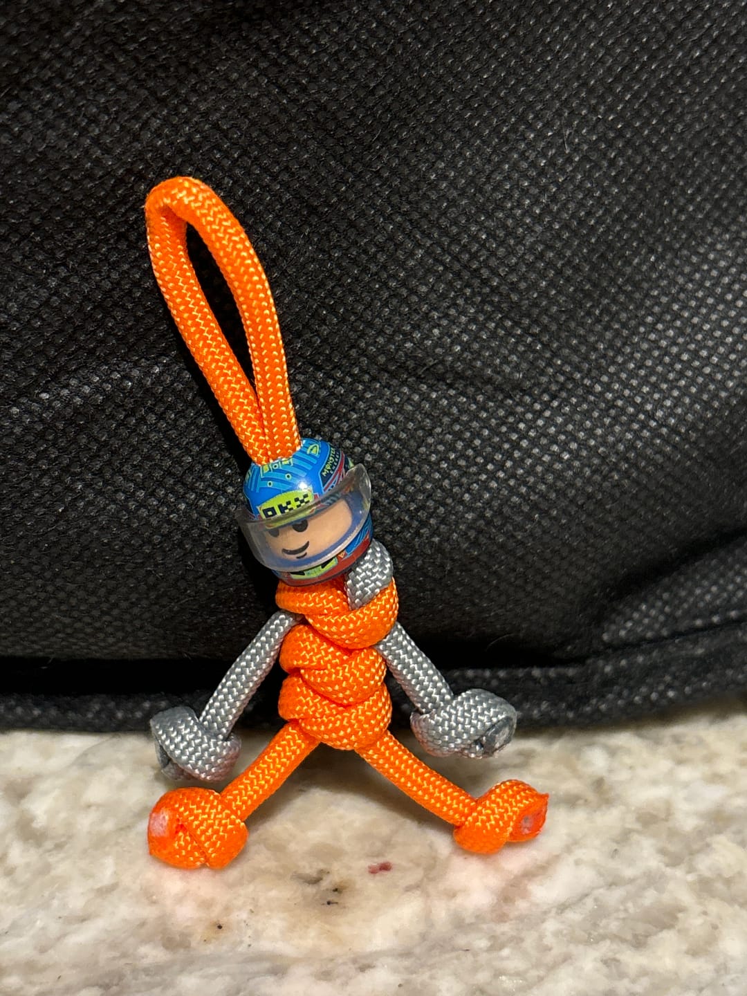 Customer photo review of Limited Edition Oscar Piastri Racing Paracord Buddy Keychain