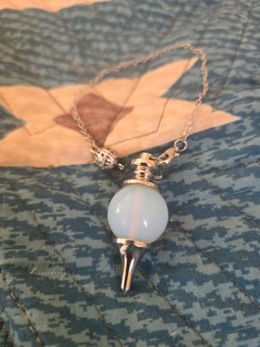 Customer photo review of Healing Energy Opalite Crystal Pendulum