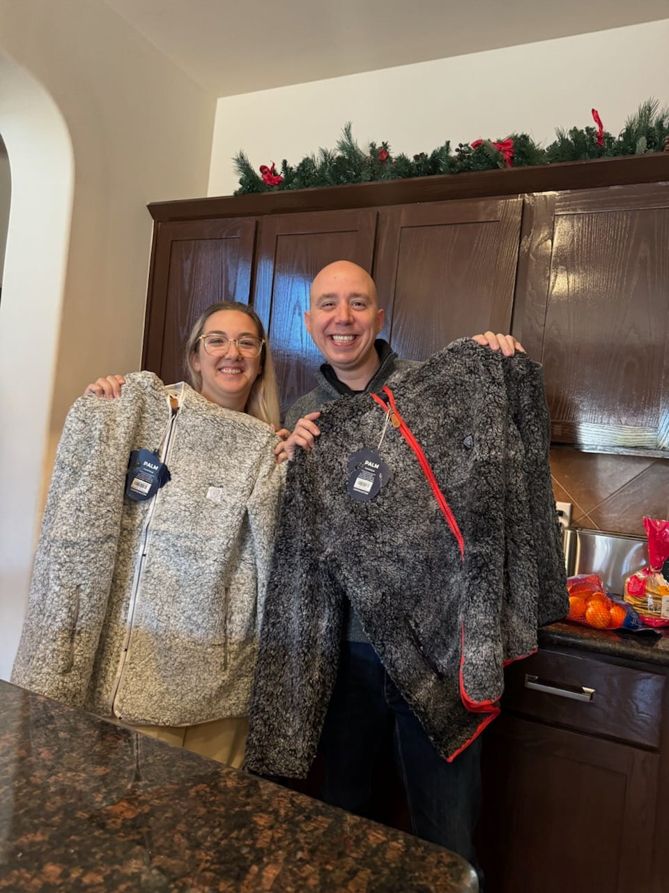 Customer photo review of Reversible Sherpa Full Zip Hoodie