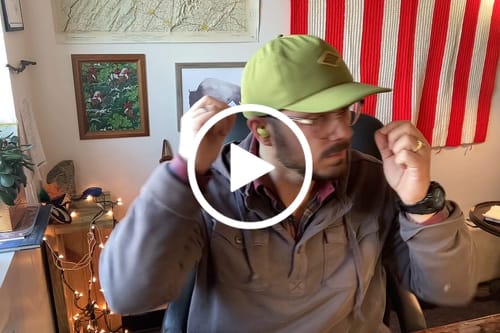 Customer video review of Big Flat Bill Unstructured Wicking Hat