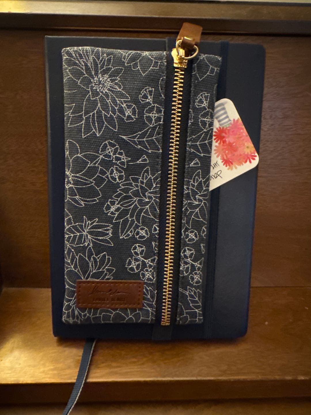 Customer photo review of Elastic Pen Pouch, Hidden Blue