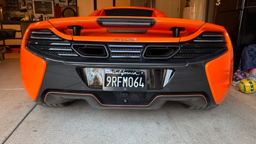 Customer photo review of 2011-2022 CALIFORNIA LICENSE PLATE DMV.CA.GOV - BLACK WITH WHITE TEXT 6"x12" (156.5mm x 305mm)