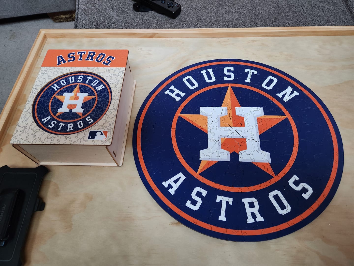 Customer photo review of Houston Astros™ - Wooden Puzzle