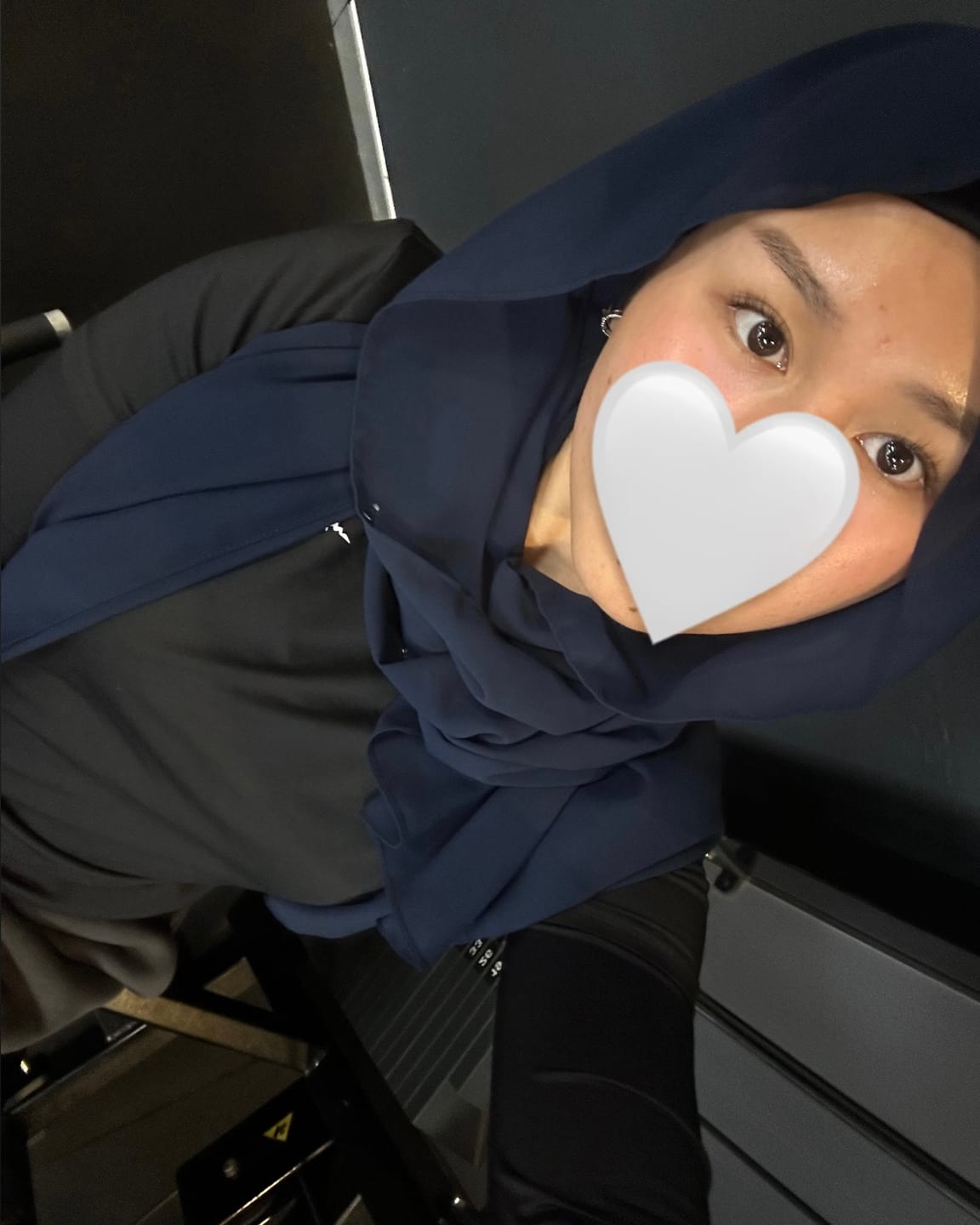 Customer photo review of Azure Chiffon Hijab Box