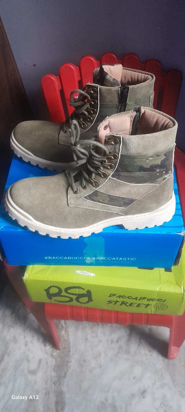 Customer photo review of Bacca Bucci Military Boots