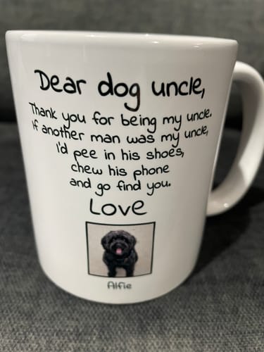 Customer photo review of Dear Dog Parent - Personalised Mug