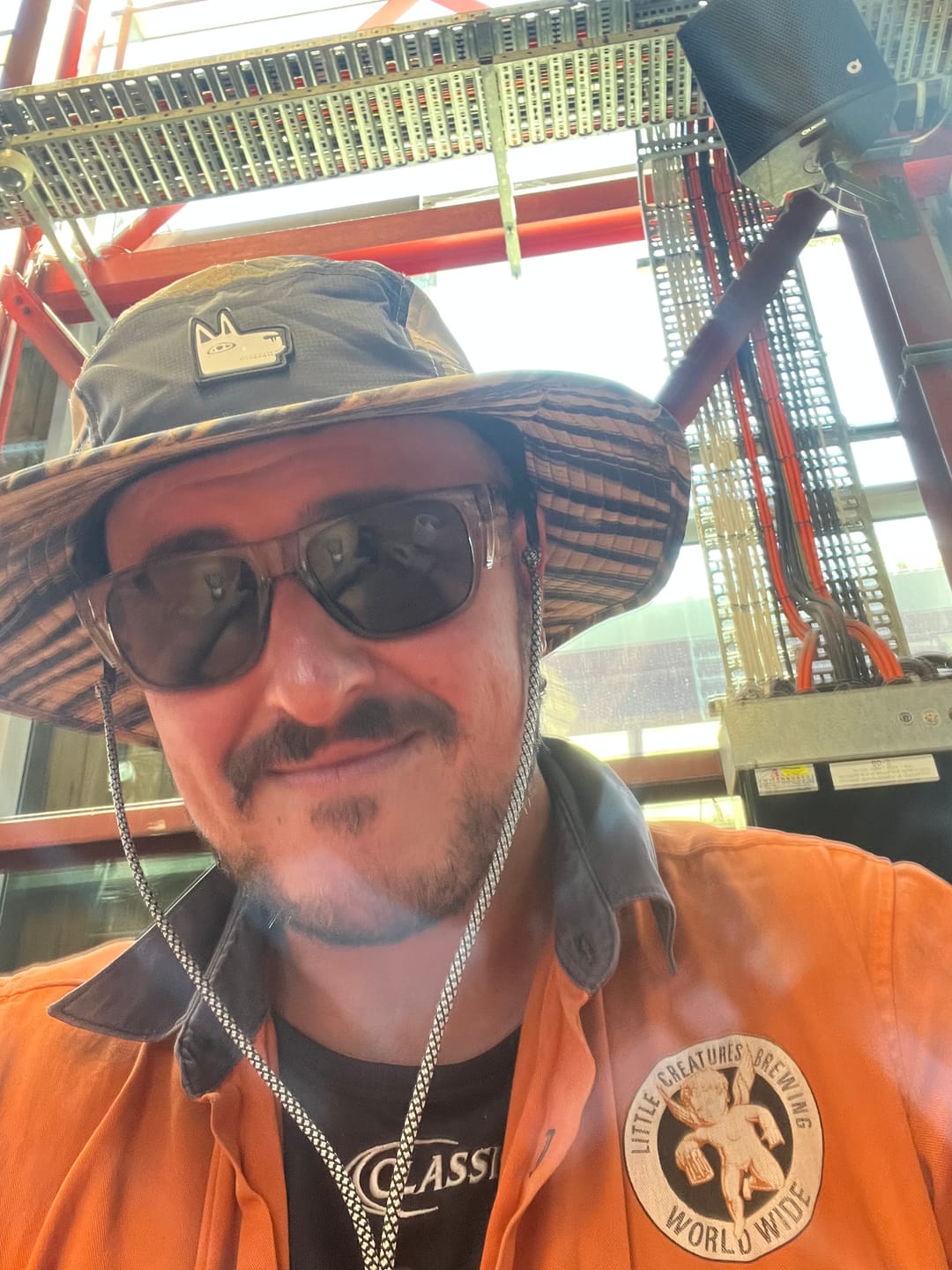 Customer photo review of Camo Wide Brim Surf Hat UPF 50+
