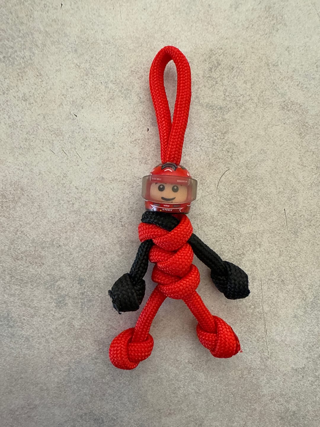Customer photo review of Limited Edition Charles Lerclerc Racing Paracord Buddy Keychain