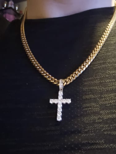 Customer photo review of CLEAN CUBANA CHAIN. - 6MM 18K GOLD