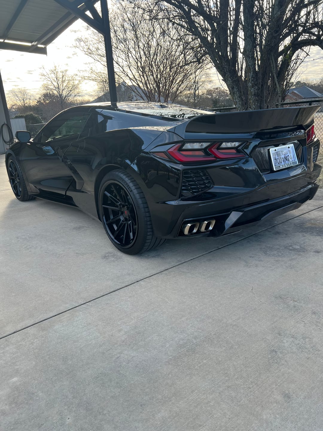 Customer photo review of Corvette C8 Ducktail Rear Trunk Spoiler