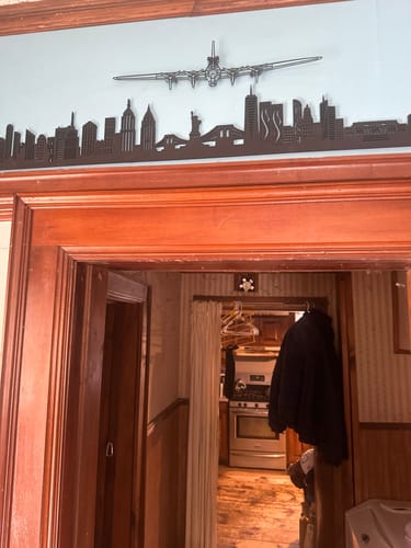 Customer photo review of B-17 Flying Fortress Front Metal Aircraft Wall Art - NCP0367