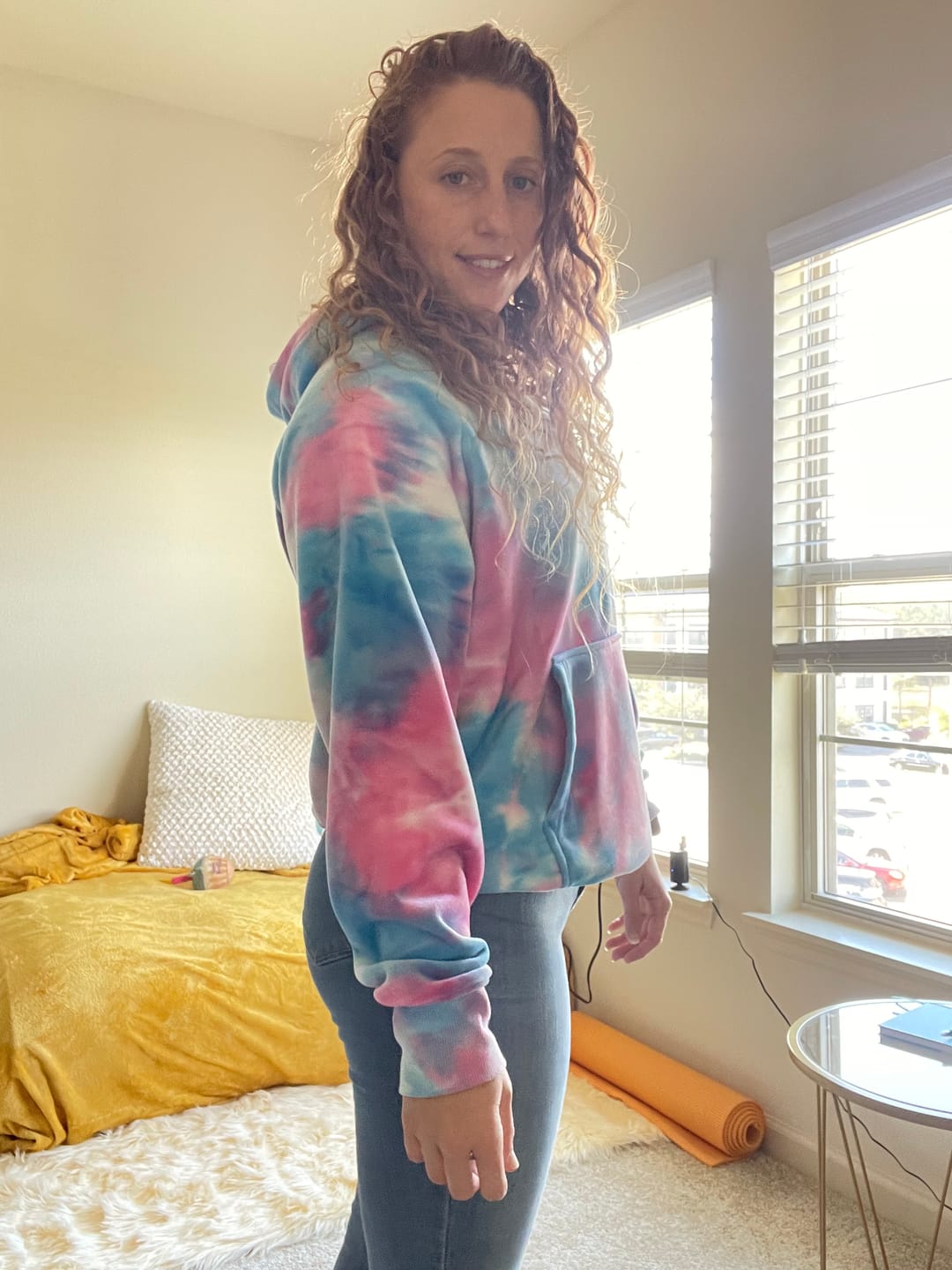Customer photo review of Velvet Human Hoodie - Snow Cone