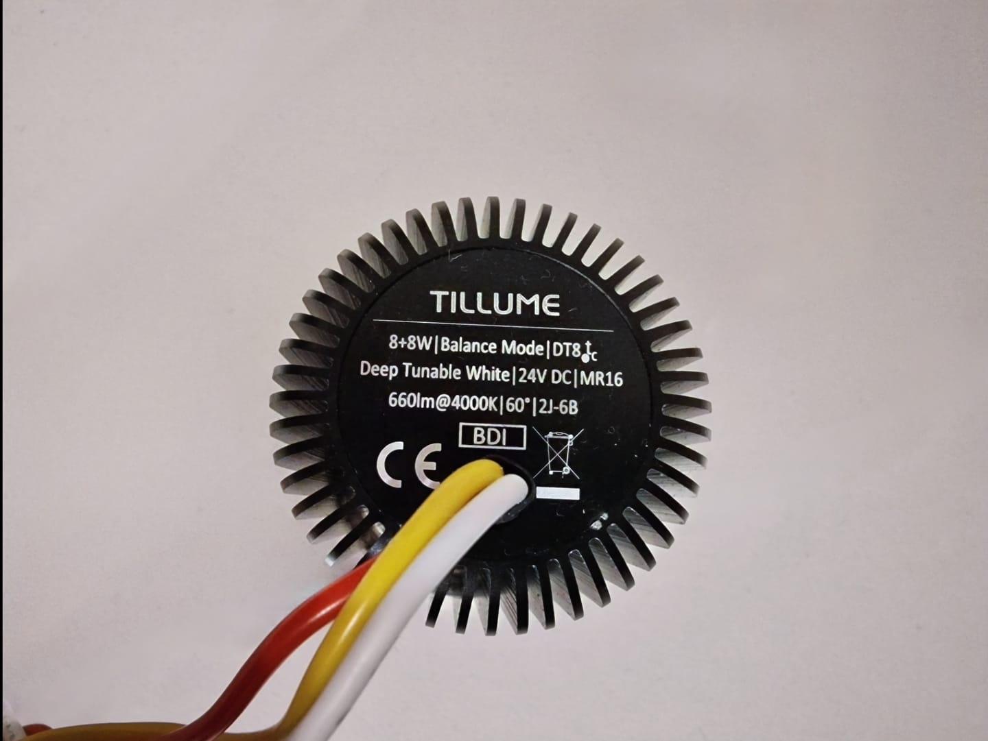 Customer photo review of DTW LED Spot Module | 60°  CRI95 24V DC MR16 Style 8W+8W Watt Balance
