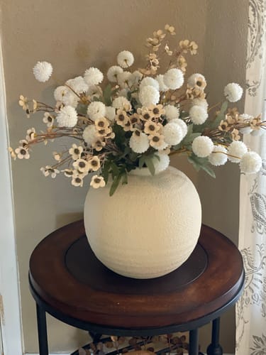 Customer photo review of Faux Arrangement - Wax Ivory