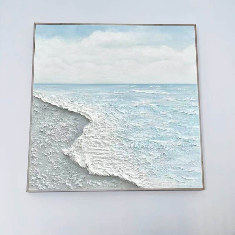 Customer photo review of Ocean Textured Painting Canvas #OP015