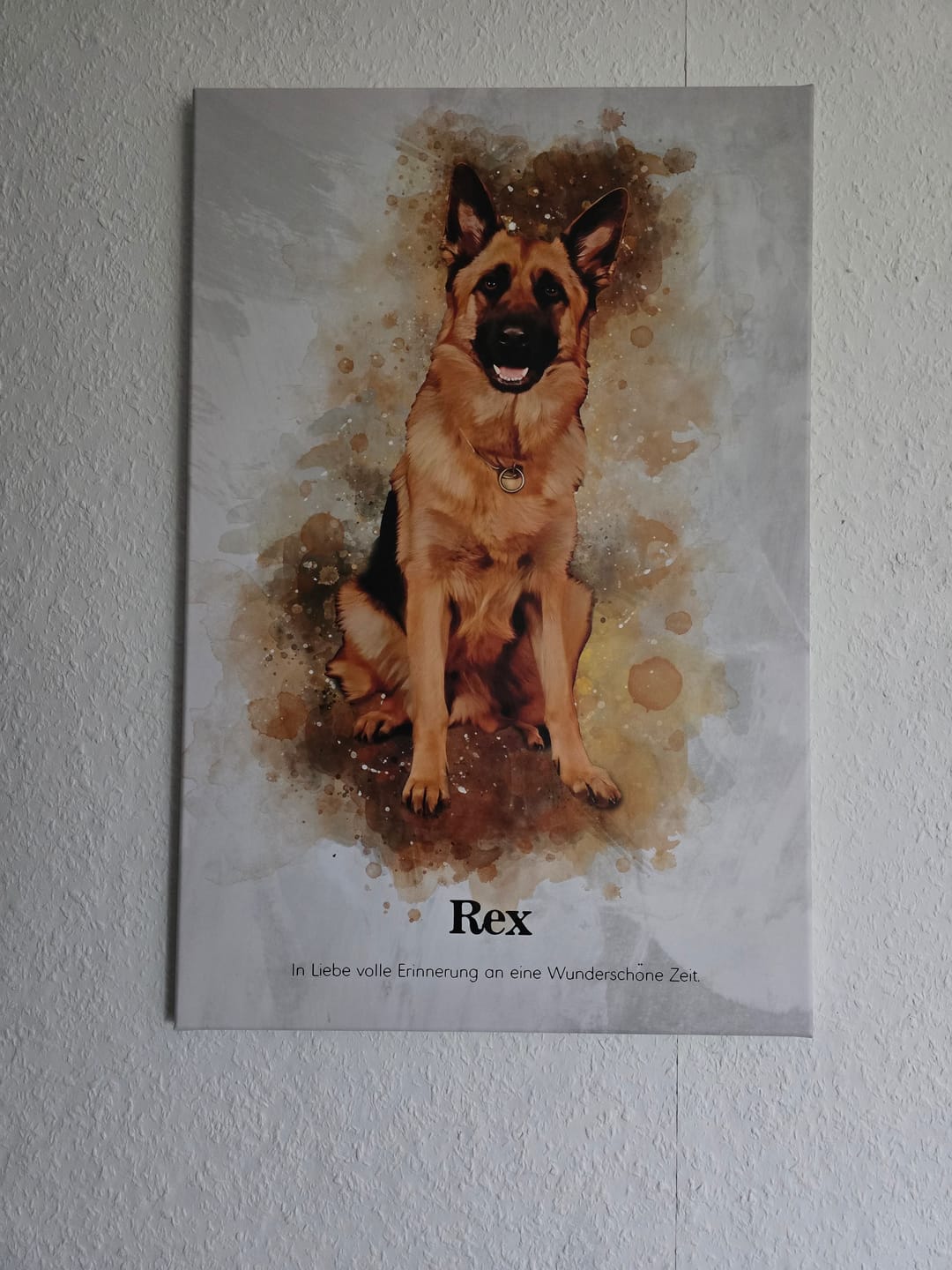 Customer photo review of Dein Hund als Aquarell Tierportrait | Geschenk für Hundebesitzer