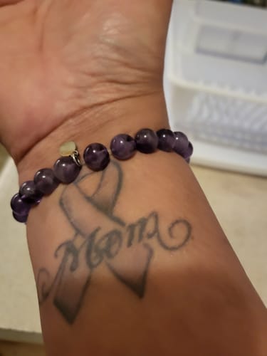 Customer photo review of Amethyst Bracelet
