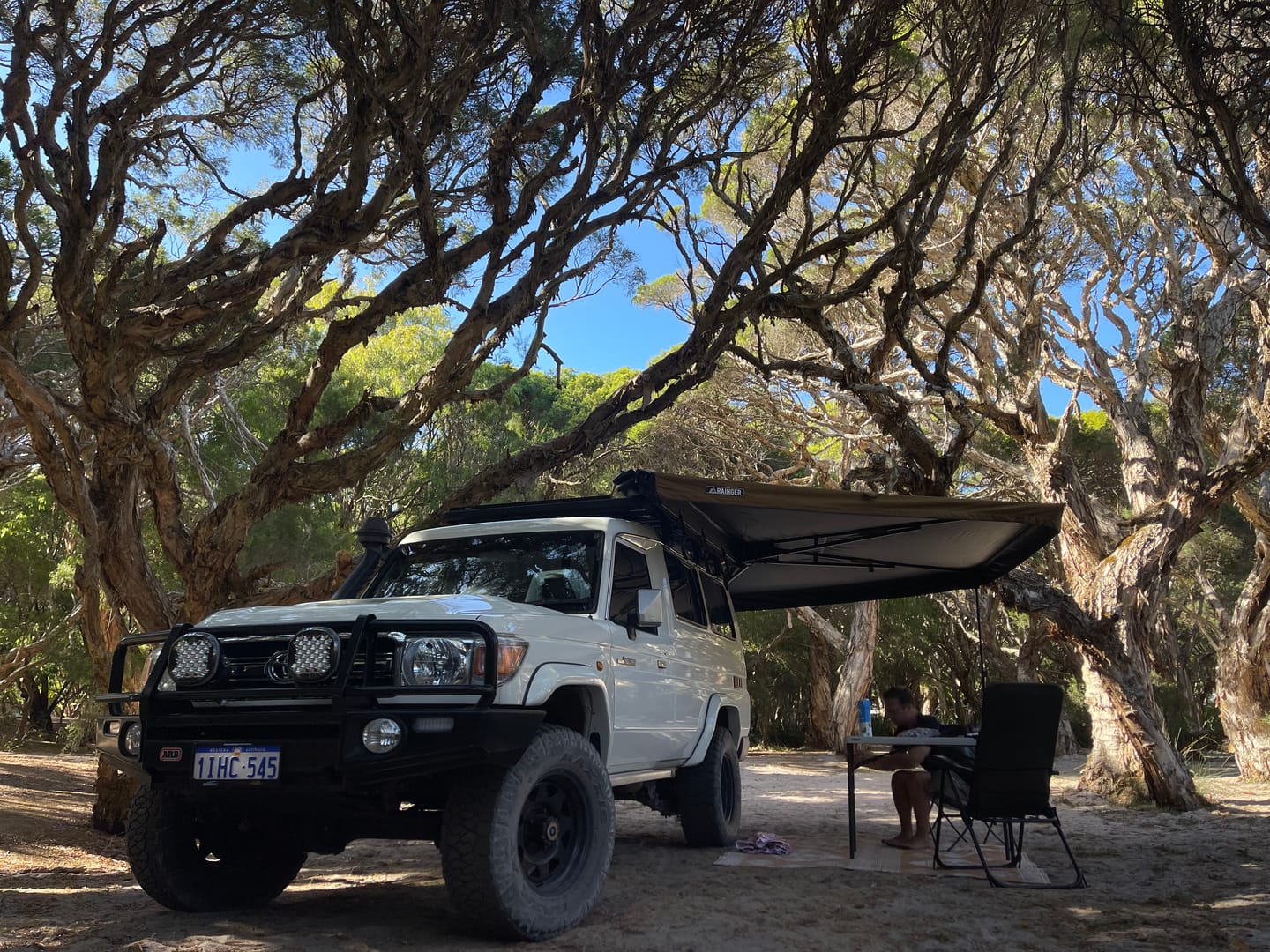 Customer photo review of Rainger Duo 270 Degree Awning - 2.5M