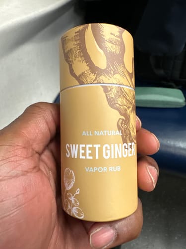 Customer photo review of Sweet Ginger Vapor Rub