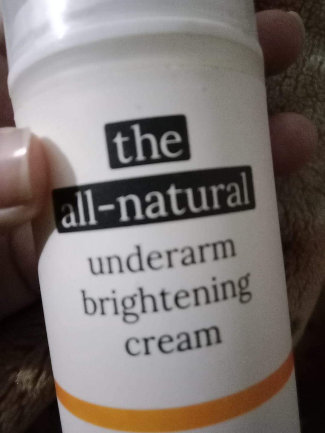 Customer photo review of THE ALL-NATURAL UNDERARM BRIGHTENING CREAM