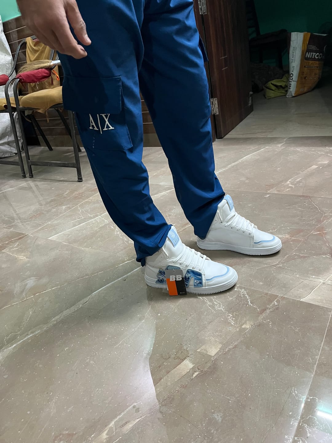 Customer photo review of Bacca Bucci High-Top PATCH-PLAY Men's Sneakers