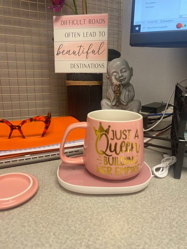 Customer photo review of PRE ORDER: Ceramic Cup Warmer Gift Set