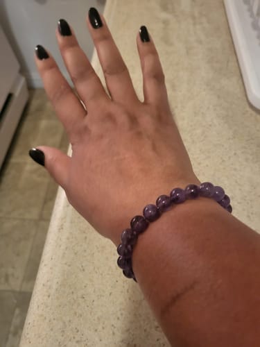 Customer photo review of Amethyst Bracelet