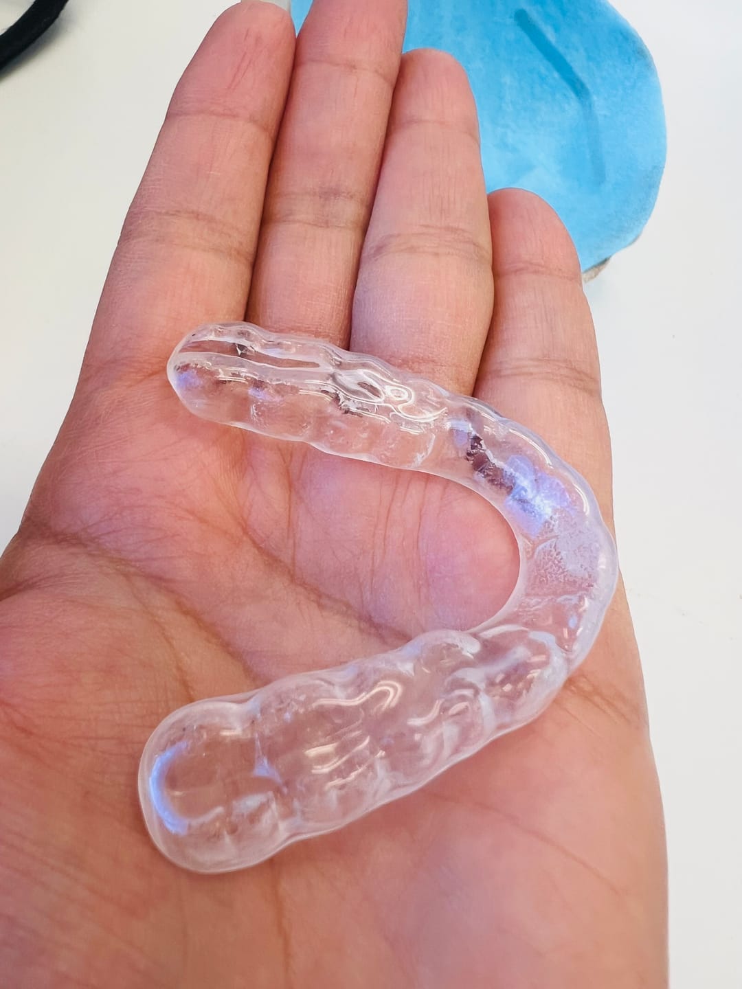 Customer photo review of 1.5mm Double-Duty Bruxism Night Guard - Custom Day & Night Mouth Guard for Teeth Grinding/Clenching