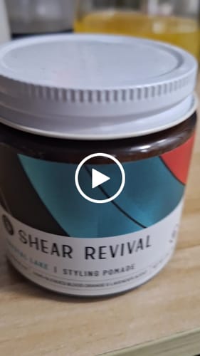 Customer video review of Shear Revival Crystal Lake Styling Pomade (Water Based Pomade)