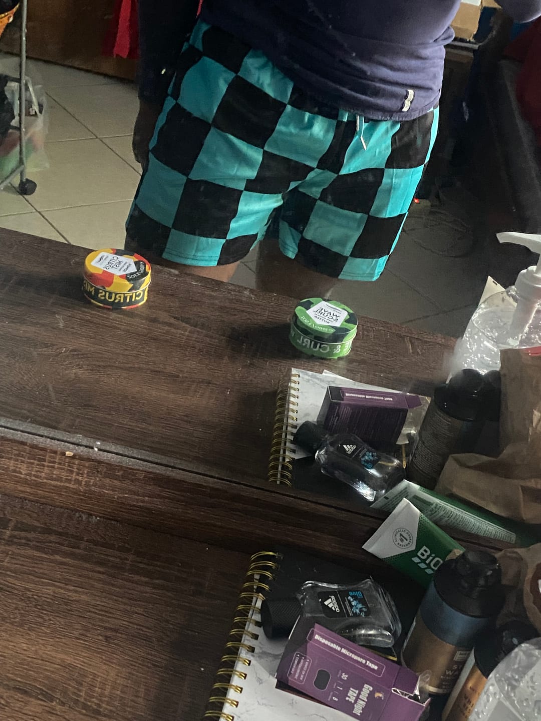 Customer photo review of Checkered Pattern Shorts