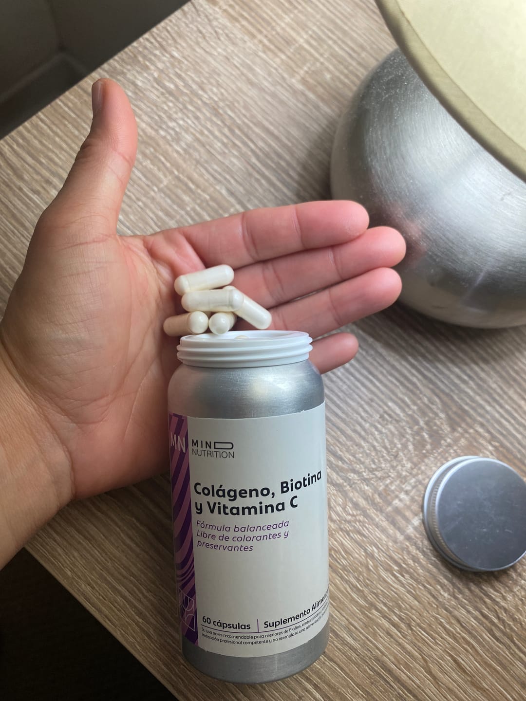 Customer photo review of Colageno + Biotina + Vitamina C