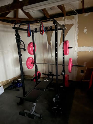 Customer photo review of RitFit PPC03 Power Cage Home Gym Package with Adjustable Cable System