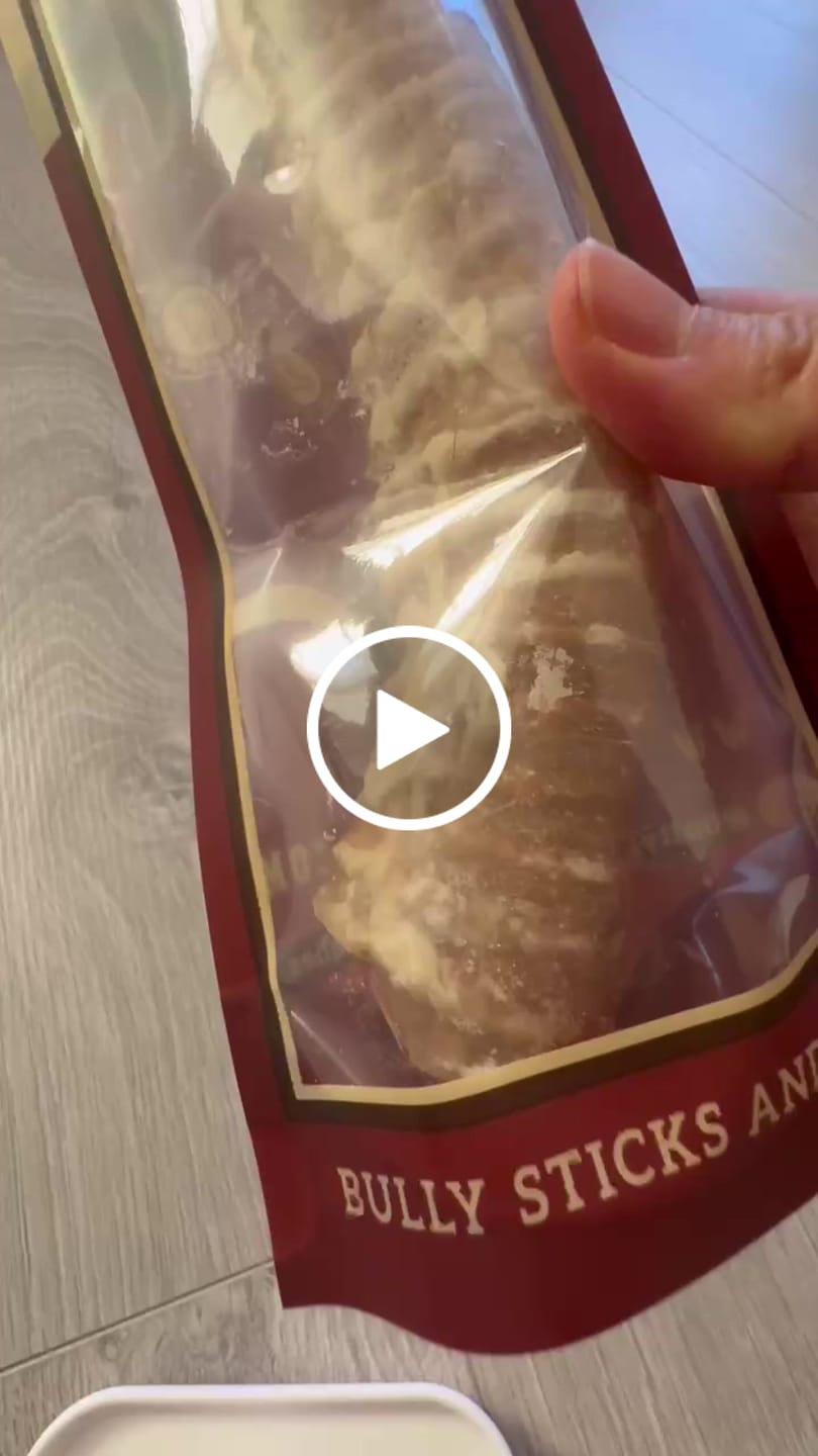 Customer video review of 12 Inch Beef Trachea