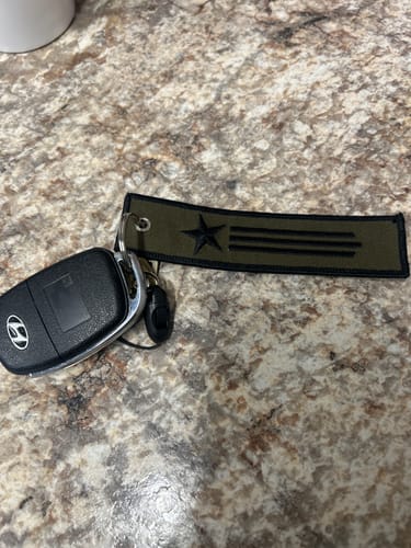 Customer photo review of Armed Jet Tag