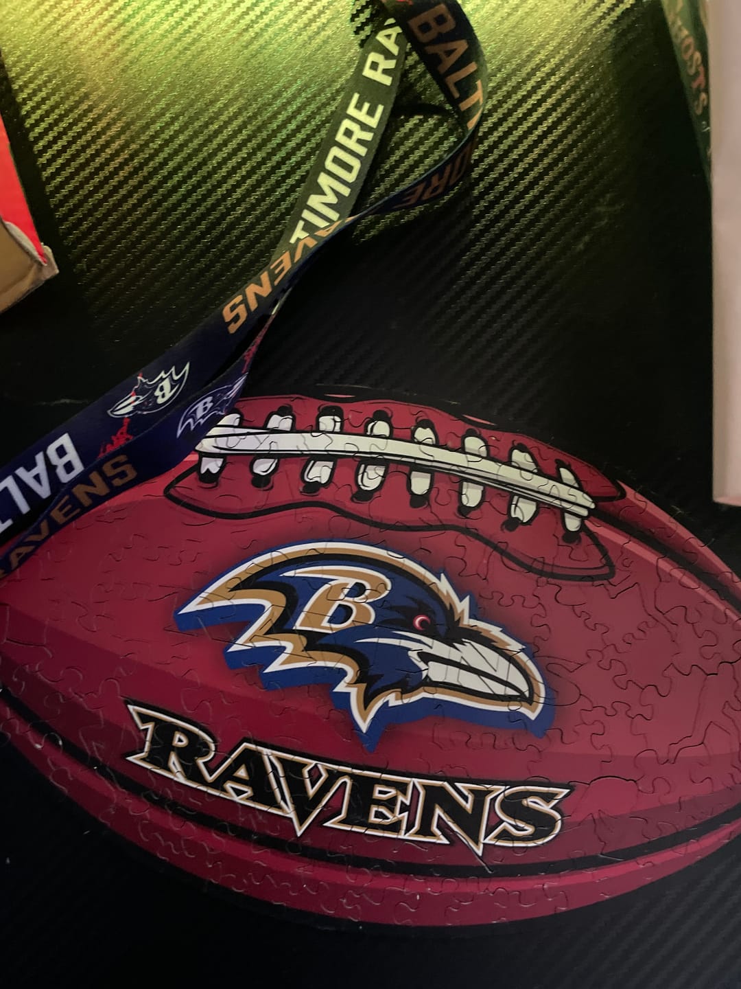 Customer photo review of Baltimore Ravens™ Football - Wooden Puzzle