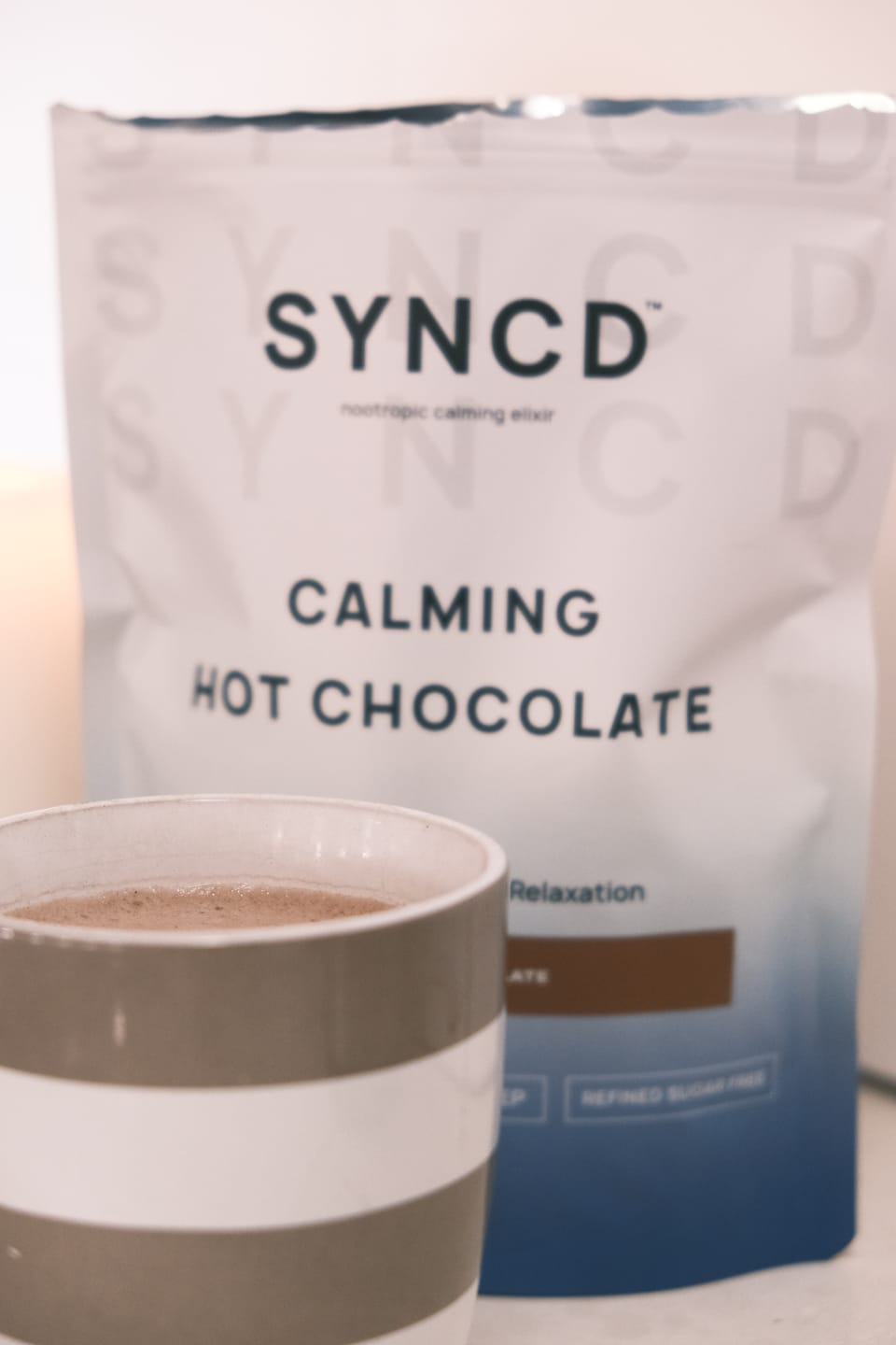 Customer photo review of Calm Hot Chocolate, Sugar & Dairy Free SYNCD™