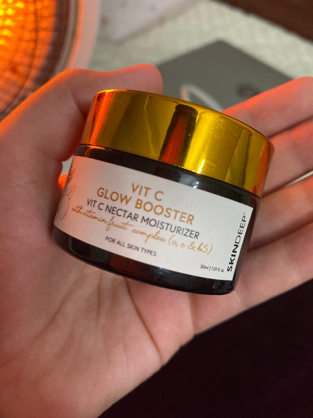 Customer photo review of VIT C GLOW BOOSTER - Vitamin Nectar Moisturizer