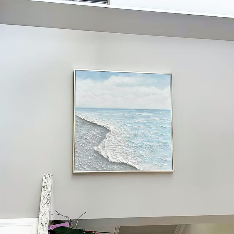 Customer photo review of Ocean Textured Painting Canvas #OP015