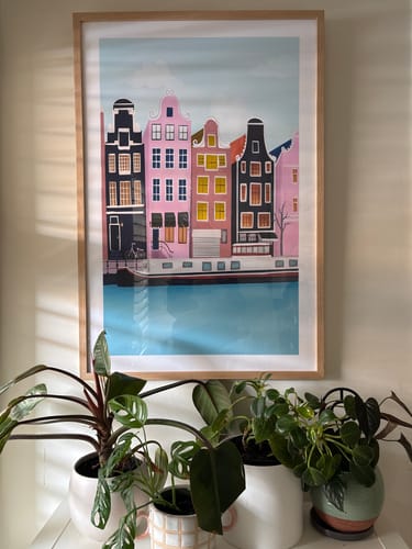 Customer photo review of Amsterdam by Petra Lizde Art Print