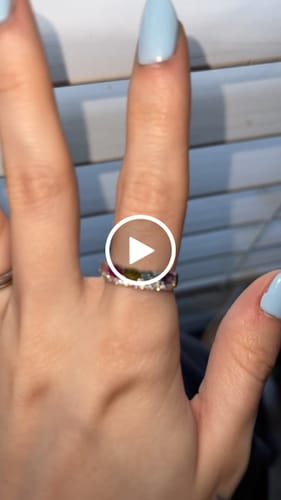 Customer video review of 1-7 Oval Birthstones Ring